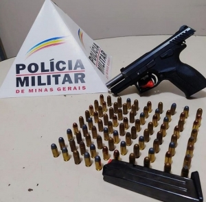 Arma de fogo é apreendida pela policia militar em Matozinhos