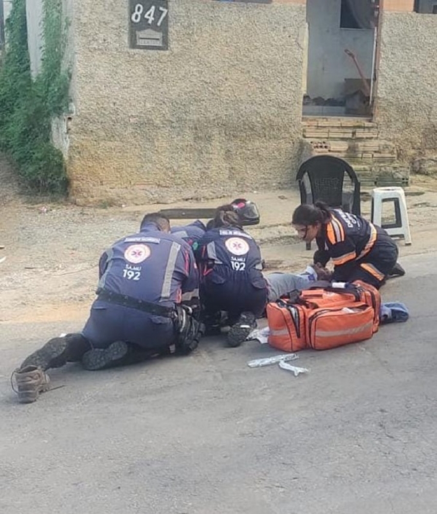 Motociclista Sofre Acidente Após Colidir com Cão em Curva em Pedro Leopoldo